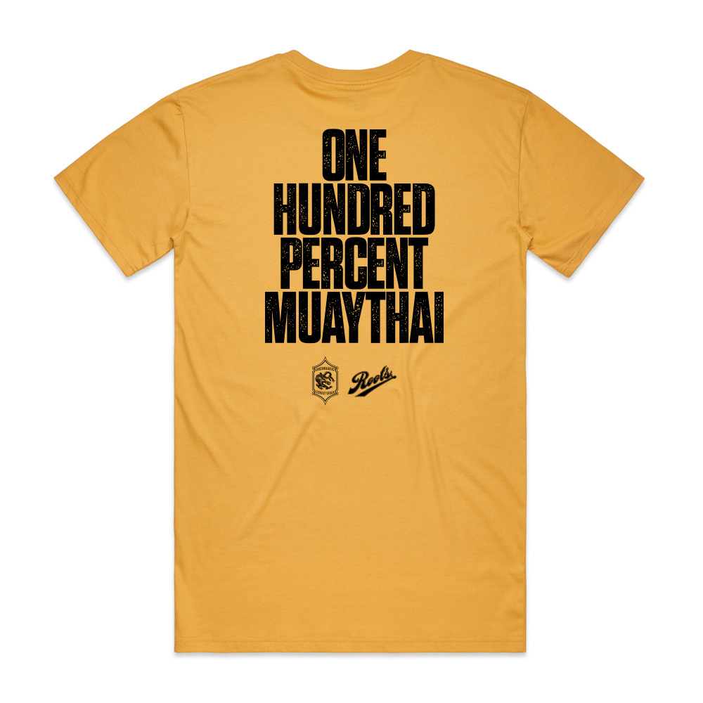 Muaythai to the World X Rebellion – Official Event T-Shirt - Gold